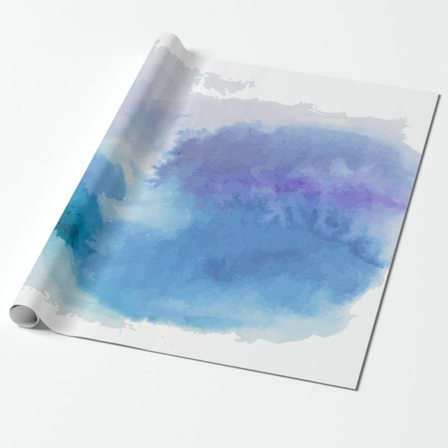 Papel De Regalo Azul turquesa acuático (Desenrollado)