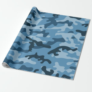 PAPEL DE REGALO "AZUL URBANO CAMO"