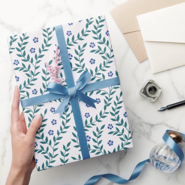Papel De Regalo Azul verde azulado (Regalar)