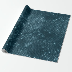 Papel De Regalo Azul Verde azulado espumoso azul urbano mínimo