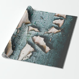 Papel De Regalo Azul verdoso claro antiguo descascarillado rústico