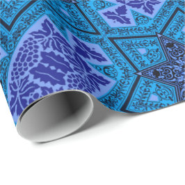 Papel De Regalo Azul y púrpura de Magen Madhi