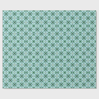 Papel De Regalo Azulejo Arabesco Patrón Intenso y Audaz