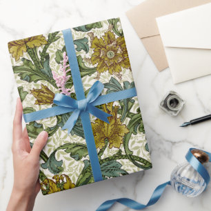 Papel De Regalo Azulejo de arte floral de tallo único de William M