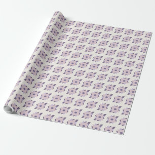 Papel De Regalo Azulejo decorativo colorido púrpura pastel