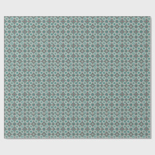 Papel De Regalo Azulejo Marroquí Patrón Floral Mandala Geométrico