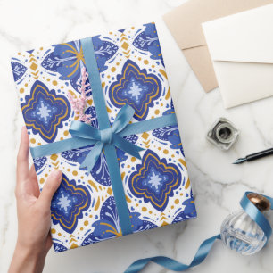 Papel De Regalo Azulejo portugués mediterráneo tradicional