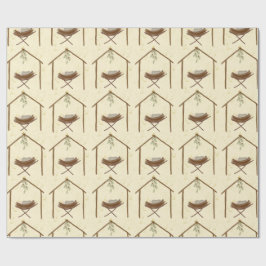 Papel De Regalo Babe in a manger Christmas wrap