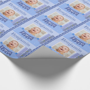 Papel De Regalo Baby Boy 2.º cumpleaños Blue Scrapbooking