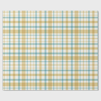 Papel De Regalo Baby Boy Gift Wrap | Blue Gingham Check