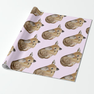Papel De Regalo Baby Deer Fawn