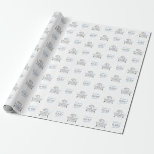 Papel De Regalo Baby Elephant Bubble Bath Boy Baby Shower