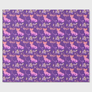 Papel De Regalo Baby Fox Night Violet