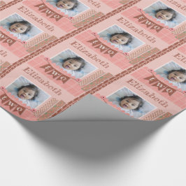 Papel De Regalo Baby Girl 2ᵉʳ cumpleaños Pink Scrapbooking