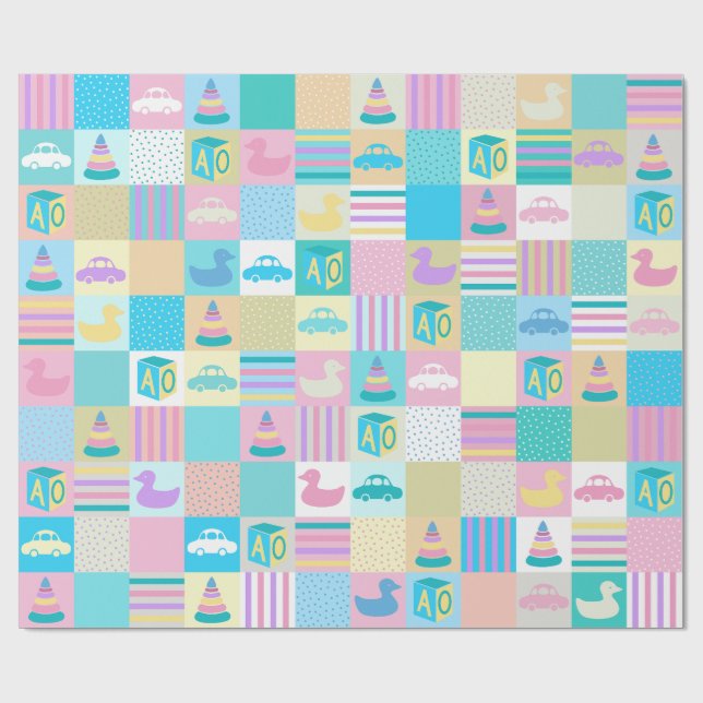 PAPEL DE REGALO BABY HAPPY (Superficie plana)