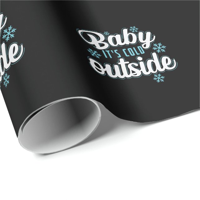 Papel De Regalo Baby It`s Cold Outside im tiefsten Winter (Esquina del rollo)