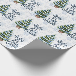 Papel De Regalo Baby, It’s Cold Outside Winter Boy Baby Shower