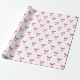 Papel De Regalo Baby Shower Chica de plegado rosado