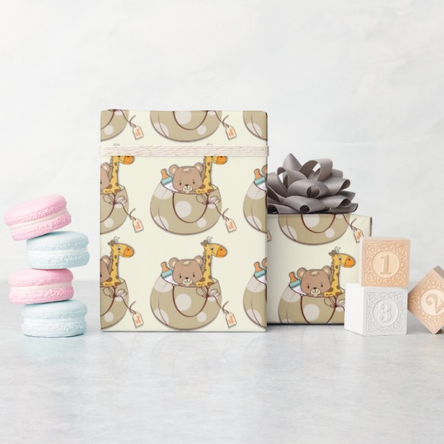 Papel De Regalo Baby Shower de Baby Animals (Baby Shower)