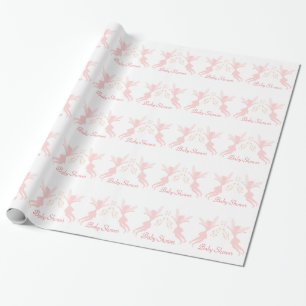 Papel De Regalo Baby Shower de hadas rosadas