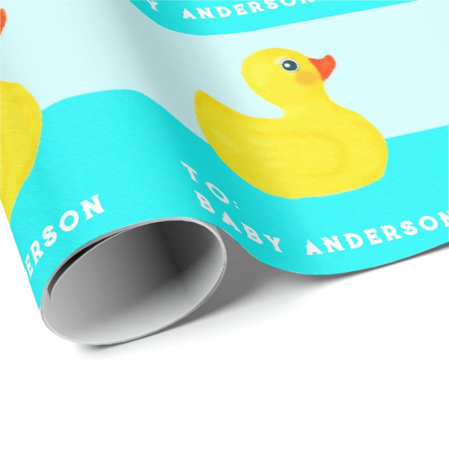 Papel De Regalo Baby Shower personalizado (Esquina del rollo)