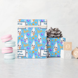 Papel De Regalo Baby Shower personalizado de Halloween Baby Boy