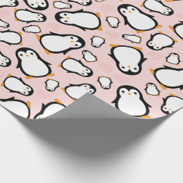 Papel De Regalo Baby Shower Pink Penguin