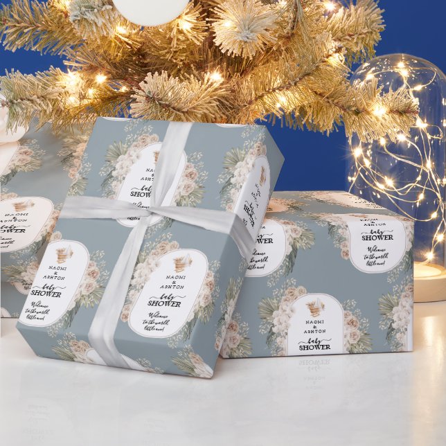 Papel De Regalo Baby Shower simple pero lindo (Vacaciones)