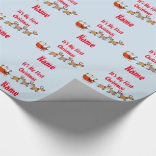 Papel De Regalo Babys 1Navidades GIFTWRAP Funny Personalizado