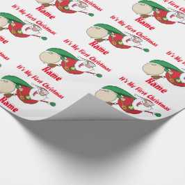 Papel De Regalo Babys First Christmas llamado Giftwrap SuperSanta