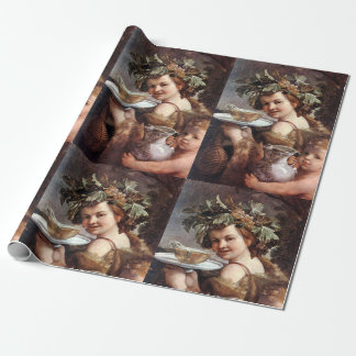 PAPEL DE REGALO BACCHUS, GRAPAS Y VINO BLANCO