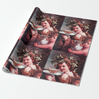PAPEL DE REGALO BACCHUS, GRIPE Y VINO ROSA