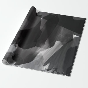 Papel De Regalo Backgroun pintado de blanco y negro cepillado