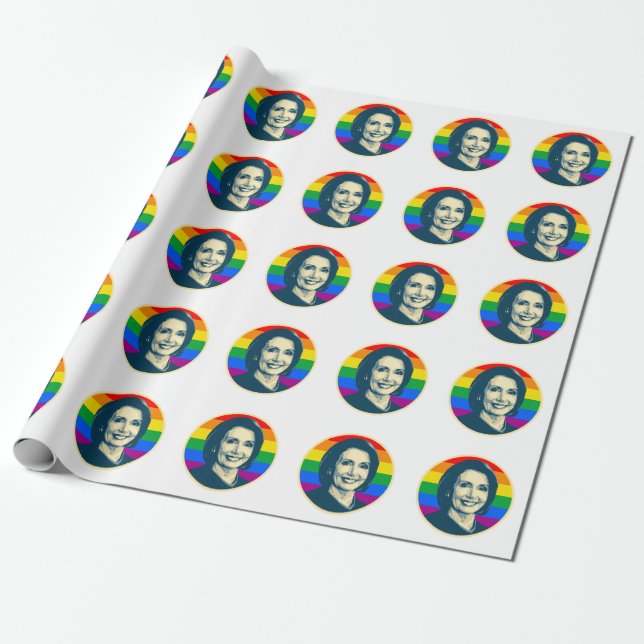 PAPEL DE REGALO BADGE LGBT PELOSI (Desenrollado)