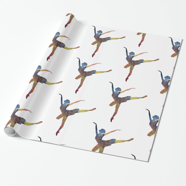 Papel De Regalo Bailarín de ballet (Desenrollado)