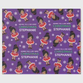 Papel De Regalo Bailarín de Navidades multiculturales