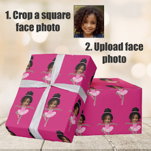 Papel De Regalo Bailarina Afroamericana Adorable Foto Personalizad