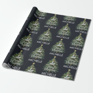 Papel De Regalo Bailarina de ballet de Navidad personalizada