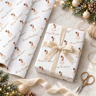 Papel De Regalo Bailarina de Cascanueces Navidad