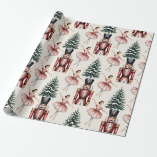 Papel De Regalo Bailarina del Cascanueces bailarina árbol de Navid