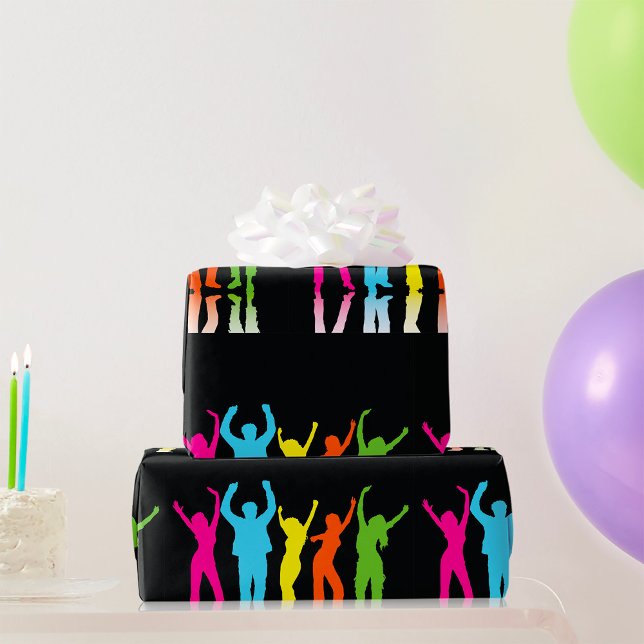 Papel De Regalo Bailarinas coloridas bailando alrededor (Subido por el creador)