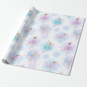 Papel De Regalo Bailarinas de ballet pastel