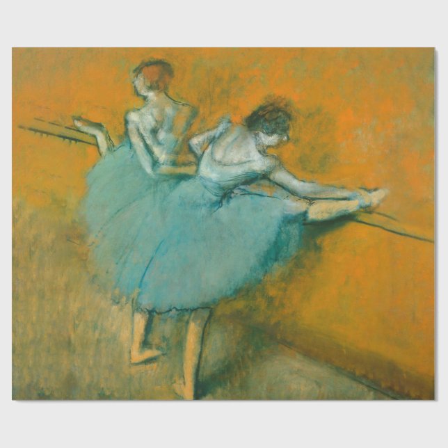 Papel De Regalo Bailarinas de Degas en el ballet de bar (Superficie plana)
