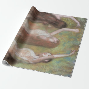 Papel De Regalo Bailarinas verdes de Edgar Degas, Arte de ballet v