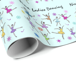 Papel De Regalo Baile de nueve señoras