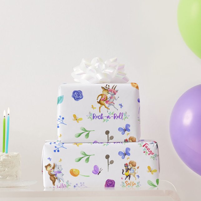 Papel De Regalo Baile de salón de baile para animales de la selva  (Subido por el creador)