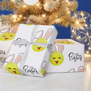 Papel De Regalo Baile de tenis Cute Kawaii Bunny Feliz Deporte Pas