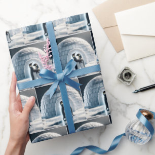 Papel De Regalo Baile lento de los pingüinos