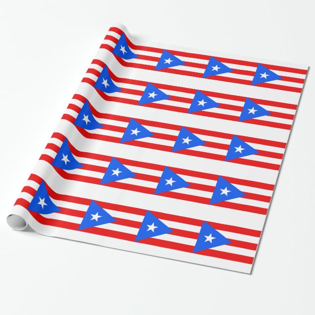 Papel De Regalo ¡Bajo coste!Bandera de Puerto Rico (Desenrollado)