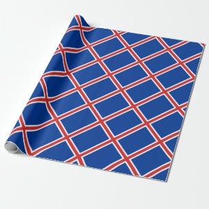 Papel De Regalo ¡Bajo costo! Bandera de Islandia